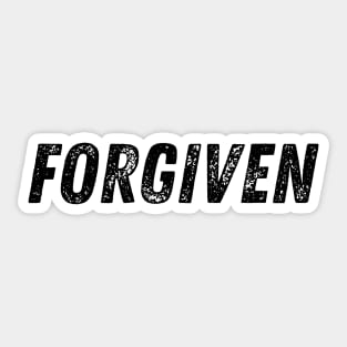 Forgiven Christian Sticker